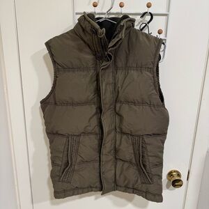 Abercrombie & Fitch Green Quilted Vest
